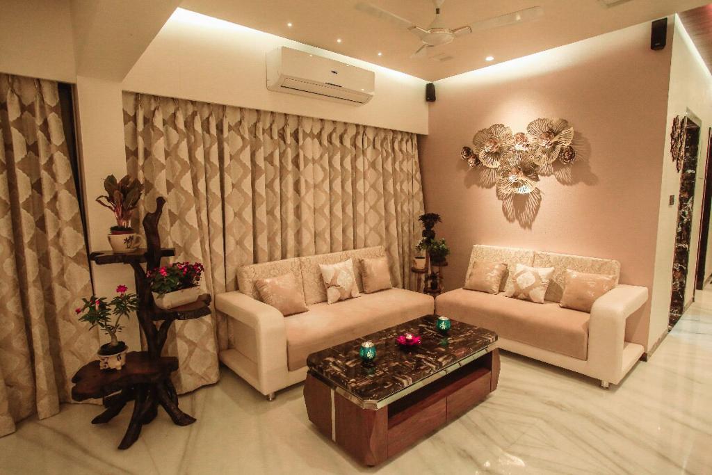 SAK Interiors Drawing Room Design in Miyapur Hyderabad