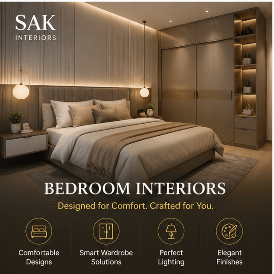 Bedroom interior designer in hydrabad