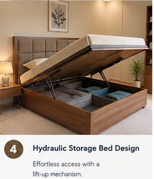hydraulic storage Bed design